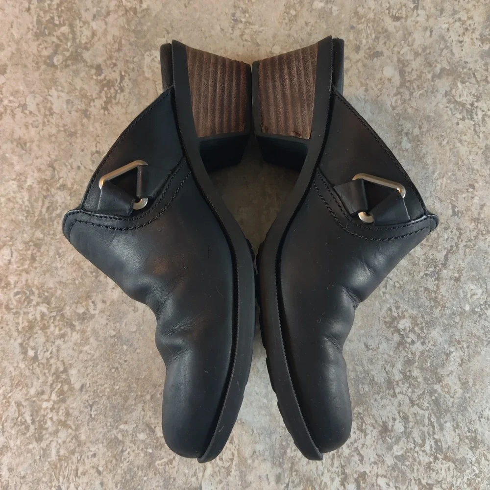Teva Women's Foxy Sling-Back Clogs 1013674 Black Block Heels Shoes Size 8‎